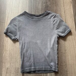 PINK Victoria's Secret Gray ombre baby Tee